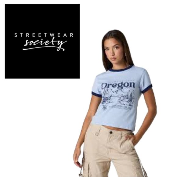 SWS Oregon Ringer Tee - XL - Picture 1 of 5